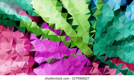 Geometric design. Colorful gradient mosaic background. Geometric triangle, mosaic, abstract background. Mosaic, color background. Mosaic texture. The effect of stained glass. EPS 10 Vector