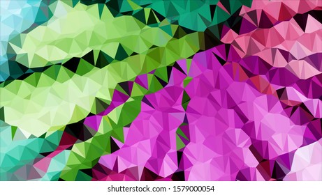 Geometric design. Colorful gradient mosaic background. Geometric triangle, mosaic, abstract background. Mosaic, color background. Mosaic texture. The effect of stained glass. EPS 10 Vector