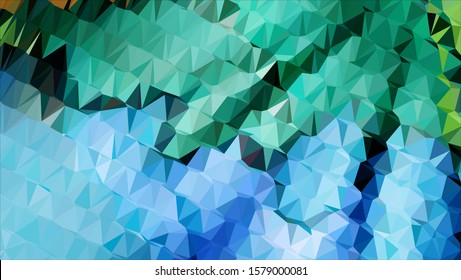 Geometric design. Colorful gradient mosaic background. Geometric triangle, mosaic, abstract background. Mosaic, color background. Mosaic texture. The effect of stained glass. EPS 10 Vector