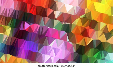 Geometric design. Colorful gradient mosaic background. Geometric triangle, mosaic, abstract background. Mosaic, color background. Mosaic texture. The effect of stained glass. EPS 10 Vector