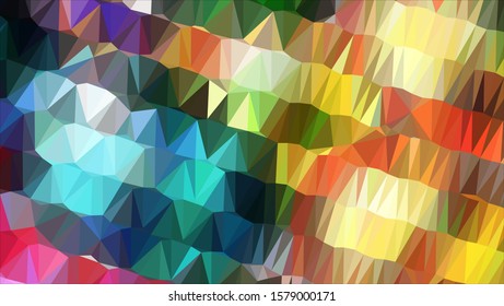 Geometric design. Colorful gradient mosaic background. Geometric triangle, mosaic, abstract background. Mosaic, color background. Mosaic texture. The effect of stained glass. EPS 10 Vector