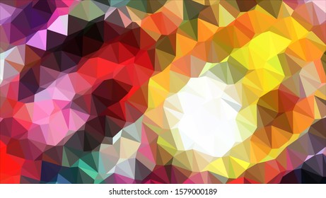 Geometric design. Colorful gradient mosaic background. Geometric triangle, mosaic, abstract background. Mosaic, color background. Mosaic texture. The effect of stained glass. EPS 10 Vector