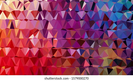 Geometric design. Colorful gradient mosaic background. Geometric triangle, mosaic, abstract background. Mosaic, color background. Mosaic texture. The effect of stained glass. EPS 10 Vector