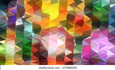 Geometric design. Colorful gradient mosaic background. Geometric triangle, mosaic, abstract background. Mosaic, color background. Mosaic texture. The effect of stained glass. EPS 10 Vector