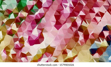 Geometric design. Colorful gradient mosaic background. Geometric triangle, mosaic, abstract background. Mosaic, color background. Mosaic texture. The effect of stained glass. EPS 10 Vector