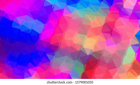 Geometric design. Colorful gradient mosaic background. Geometric triangle, mosaic, abstract background. Mosaic, color background. Mosaic texture. The effect of stained glass. EPS 10 Vector