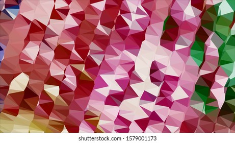 Geometric design. Colorful gradient mosaic background. Geometric triangle, mosaic, abstract background. Mosaic, color background. Mosaic texture. The effect of stained glass. EPS 10 Vector