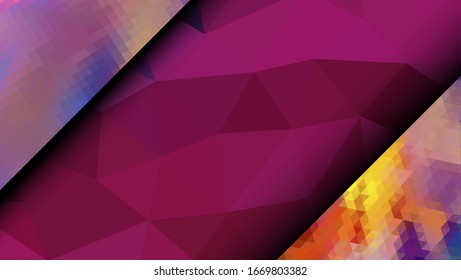 Geometric design. Colorful gradient mosaic background. Geometric triangle, mosaic, abstract background. Mosaic, one-color background. Mosaic texture. The effect of stained glass. EPS 10 Vector