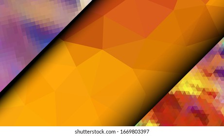 Geometric design. Colorful gradient mosaic background. Geometric triangle, mosaic, abstract background. Mosaic, color background. Mosaic texture. The effect of stained glass. EPS 10 Vector