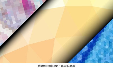 Geometric design. Colorful gradient mosaic background. Geometric triangle, mosaic, abstract background. Mosaic, one-color background. Mosaic texture. The effect of stained glass. EPS 10 Vector