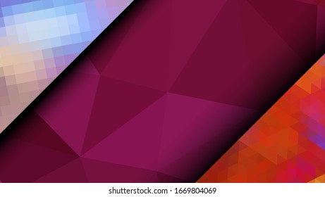 Geometric design. Colorful gradient mosaic background. Geometric triangle, mosaic, abstract background. Mosaic, color background. Mosaic texture. The effect of stained glass. EPS 10 Vector