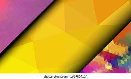 Geometric design. Colorful gradient mosaic background. Geometric triangle, mosaic, abstract background. Mosaic, one-color background. Mosaic texture. The effect of stained glass. EPS 10 Vector