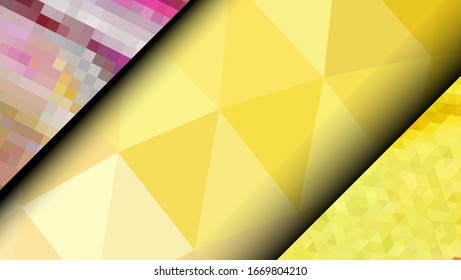  Diseño geométrico. Fondo de mosaico degradado colorido. Triángulo geométrico, mosaico, fondo abstracto. Mosaico, fondo de un color. Textura de mosaico. El efecto del vidrio manchado. Vector EPS 10