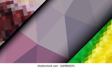 Geometric design. Colorful gradient mosaic background. Geometric triangle, mosaic, abstract background. Mosaic, one-color background. Mosaic texture. The effect of stained glass. EPS 10 Vector