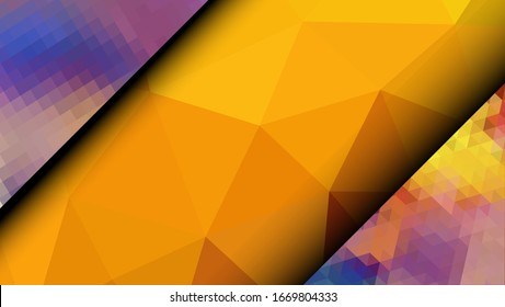 Geometric design. Colorful gradient mosaic background. Geometric triangle, mosaic, abstract background. Mosaic, one-color background. Mosaic texture. The effect of stained glass. EPS 10 Vector