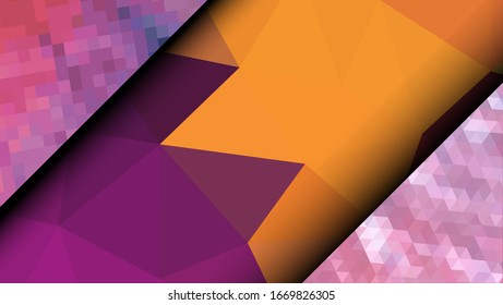 Geometric design. Colorful gradient mosaic background. Geometric triangle, mosaic, abstract background. Mosaic, color background. Mosaic texture. The effect of stained glass. EPS 10 Vector