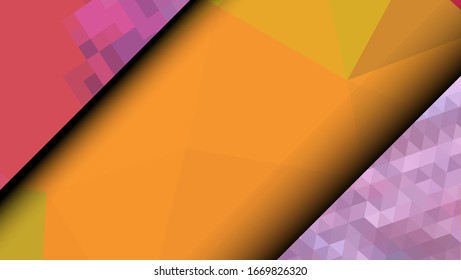 Geometric design. Colorful gradient mosaic background. Geometric triangle, mosaic, abstract background. Mosaic, color background. Mosaic texture. The effect of stained glass. EPS 10 Vector