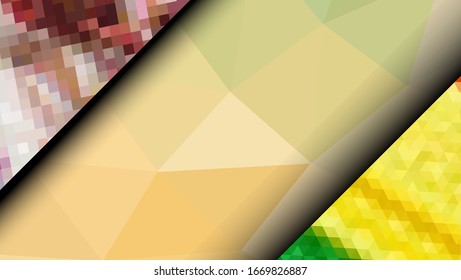 Geometric design. Colorful gradient mosaic background. Geometric triangle, mosaic, abstract background. Mosaic, color background. Mosaic texture. The effect of stained glass. EPS 10 Vector