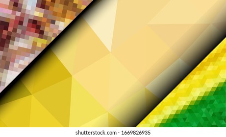 Geometric design. Colorful gradient mosaic background. Geometric triangle, mosaic, abstract background. Mosaic, color background. Mosaic texture. The effect of stained glass. EPS 10 Vector