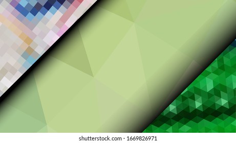 Geometric design. Colorful gradient mosaic background. Geometric triangle, mosaic, abstract background. Mosaic, color background. Mosaic texture. The effect of stained glass. EPS 10 Vector