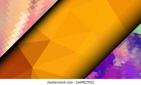 Geometric design. Colorful gradient mosaic background. Geometric triangle, mosaic, abstract background. Mosaic, color background. Mosaic texture. The effect of stained glass. EPS 10 Vector