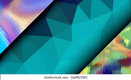 Geometric design. Colorful gradient mosaic background. Geometric triangle, mosaic, abstract background. Mosaic, color background. Mosaic texture. The effect of stained glass. EPS 10 Vector