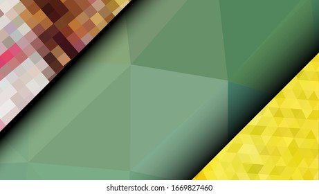 Geometric design. Colorful gradient mosaic background. Geometric triangle, mosaic, abstract background. Mosaic, color background. Mosaic texture. The effect of stained glass. EPS 10 Vector