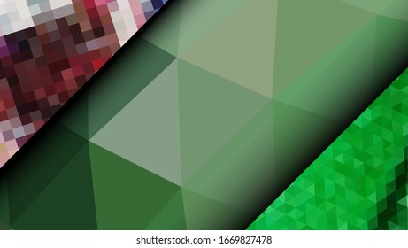 Geometric design. Colorful gradient mosaic background. Geometric triangle, mosaic, abstract background. Mosaic, color background. Mosaic texture. The effect of stained glass. EPS 10 Vector