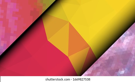 Geometric design. Colorful gradient mosaic background. Geometric triangle, mosaic, abstract background. Mosaic, color background. Mosaic texture. The effect of stained glass. EPS 10 Vector