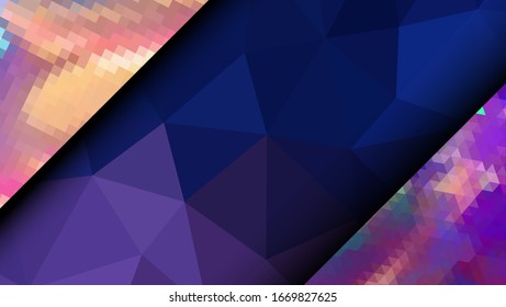 Geometric design. Colorful gradient mosaic background. Geometric triangle, mosaic, abstract background. Mosaic, color background. Mosaic texture. The effect of stained glass. EPS 10 Vector