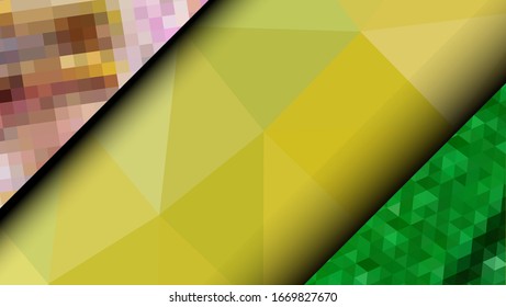 Geometric design. Colorful gradient mosaic background. Geometric triangle, mosaic, abstract background. Mosaic, color background. Mosaic texture. The effect of stained glass. EPS 10 Vector