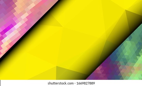 Geometric design. Colorful gradient mosaic background. Geometric triangle, mosaic, abstract background. Mosaic, color background. Mosaic texture. The effect of stained glass. EPS 10 Vector