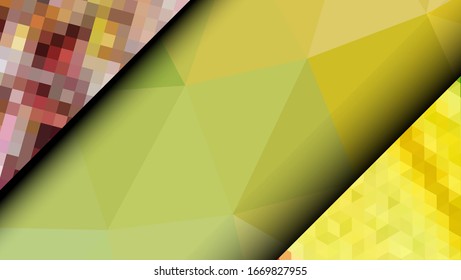 Geometric design. Colorful gradient mosaic background. Geometric triangle, mosaic, abstract background. Mosaic, color background. Mosaic texture. The effect of stained glass. EPS 10 Vector