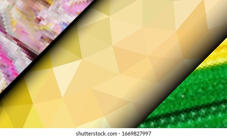 Geometric design. Colorful gradient mosaic background. Geometric triangle, mosaic, abstract background. Mosaic, color background. Mosaic texture. The effect of stained glass. EPS 10 Vector