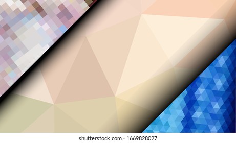 Geometric design. Colorful gradient mosaic background. Geometric triangle, mosaic, abstract background. Mosaic, color background. Mosaic texture. The effect of stained glass. EPS 10 Vector