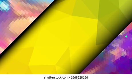 Geometric design. Colorful gradient mosaic background. Geometric triangle, mosaic, abstract background. Mosaic, color background. Mosaic texture. The effect of stained glass. EPS 10 Vector
