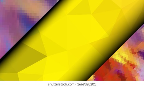 Geometric design. Colorful gradient mosaic background. Geometric triangle, mosaic, abstract background. Mosaic, color background. Mosaic texture. The effect of stained glass. EPS 10 Vector