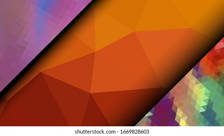 Geometric design. Colorful gradient mosaic background. Geometric triangle, mosaic, abstract background. Mosaic, color background. Mosaic texture. The effect of stained glass. EPS 10 Vector