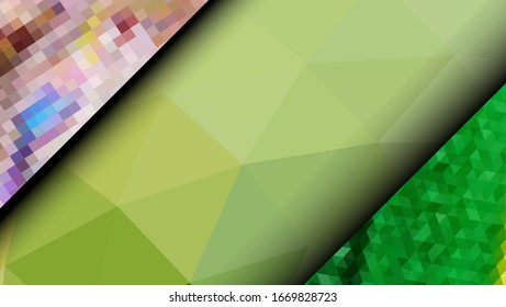 Geometric design. Colorful gradient mosaic background. Geometric triangle, mosaic, abstract background. Mosaic, color background. Mosaic texture. The effect of stained glass. EPS 10 Vector
