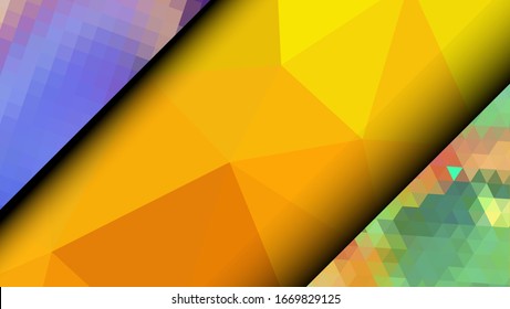 Geometric design. Colorful gradient mosaic background. Geometric triangle, mosaic, abstract background. Mosaic, color background. Mosaic texture. The effect of stained glass. EPS 10 Vector