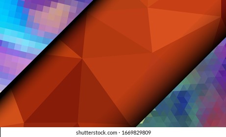 Geometric design. Colorful gradient mosaic background. Geometric triangle, mosaic, abstract background. Mosaic, color background. Mosaic texture. The effect of stained glass. EPS 10 Vector