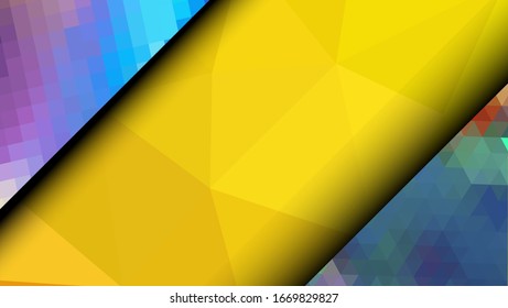  Geometrisches Design. Farbige Farbverlauf-Mosaik-Hintergrund. Geometrisches Dreieck, Mosaik, abstrakter Hintergrund. Mosaik, farbiger Hintergrund. Mosaikstruktur. Die Wirkung von Buntglas. EPS10-Vektorillustration