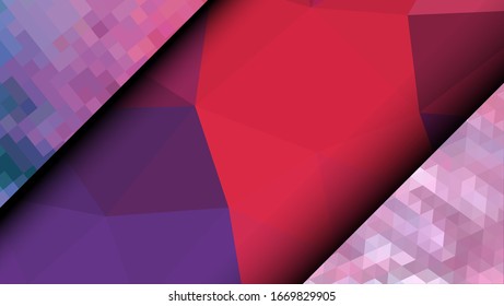 Geometric design. Colorful gradient mosaic background. Geometric triangle, mosaic, abstract background. Mosaic, color background. Mosaic texture. The effect of stained glass. EPS 10 Vector