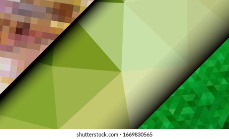 Geometric design. Colorful gradient mosaic background. Geometric triangle, mosaic, abstract background. Mosaic, color background. Mosaic texture. The effect of stained glass. EPS 10 Vector