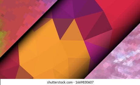 Geometric design. Colorful gradient mosaic background. Geometric triangle, mosaic, abstract background. Mosaic, color background. Mosaic texture. The effect of stained glass. EPS 10 Vector
