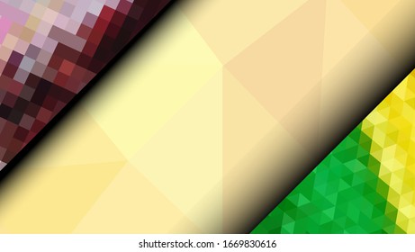 Geometric design. Colorful gradient mosaic background. Geometric triangle, mosaic, abstract background. Mosaic, color background. Mosaic texture. The effect of stained glass. EPS 10 Vector