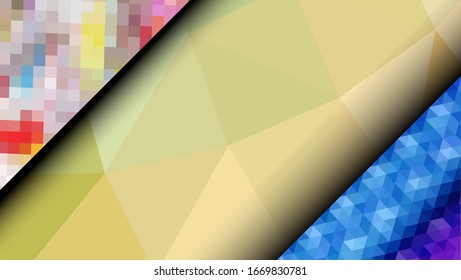 Geometric design. Colorful gradient mosaic background. Geometric triangle, mosaic, abstract background. Mosaic, color background. Mosaic texture. The effect of stained glass. EPS 10 Vector