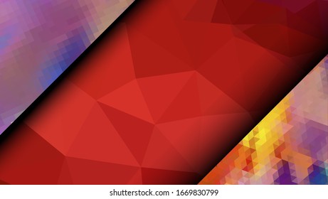 Geometric design. Colorful gradient mosaic background. Geometric triangle, mosaic, abstract background. Mosaic, one-color background. Mosaic texture. The effect of stained glass. EPS 10 Vector