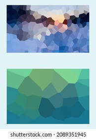 Geometric design. Colorful gradient mosaic background. Geometric triangle, mosaic, abstract background. Mosaic, color background. Mosaic texture. The effect of stained glass. EPS 10 Vector