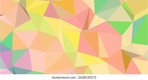 Geometric design. Colorful gradient mosaic background. Geometric triangle, mosaic, abstract background. Mosaic, color background. Mosaic texture. The effect of stained glass.